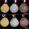 thumbnail image 1 of Medallas de premio de Metal de 3 uds con cinta para el cuello estilo bronce dorado plateado para académicos deportivos o cualquier competición, 1 of 2