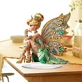 thumbnail image 2 of Qiweii Enchanted Flower Fairy Ornament Set - Whimsical Desktop Decor for Bedroom, Living Room, Mystical Garden Fairy Dust Decorations for Home Shelf Display, 2 of 6