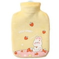 thumbnail image 1 of Bolsa de agua caliente cuadrada extraíble y lavable, linda bolsa de agua caliente de tela de peluche para niña, 1 of 5