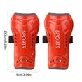 thumbnail image 5 of Soccer Shin Guards 1 Pair Calf Protective Gear Protective Soccer Equipment with Adjustable Double Strap, 5 of 5