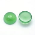 thumbnail image 2 of 5pcs Natural Dyed & Heated Green Onyx Agate Cabochons Half Round 12x5~6mm, 2 of 2