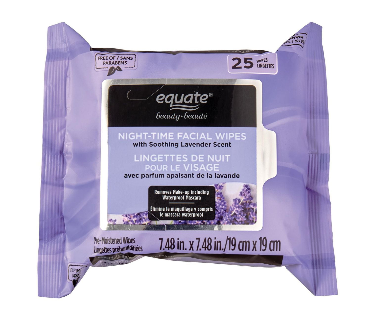 EQUATE BEAUTY PL EQB NIGHT WIPE 25CT