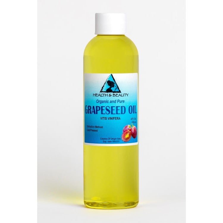 GRAPESEED OIL ORGANIC CARRIER COLD PRESSED 100 PURE 4 OZ