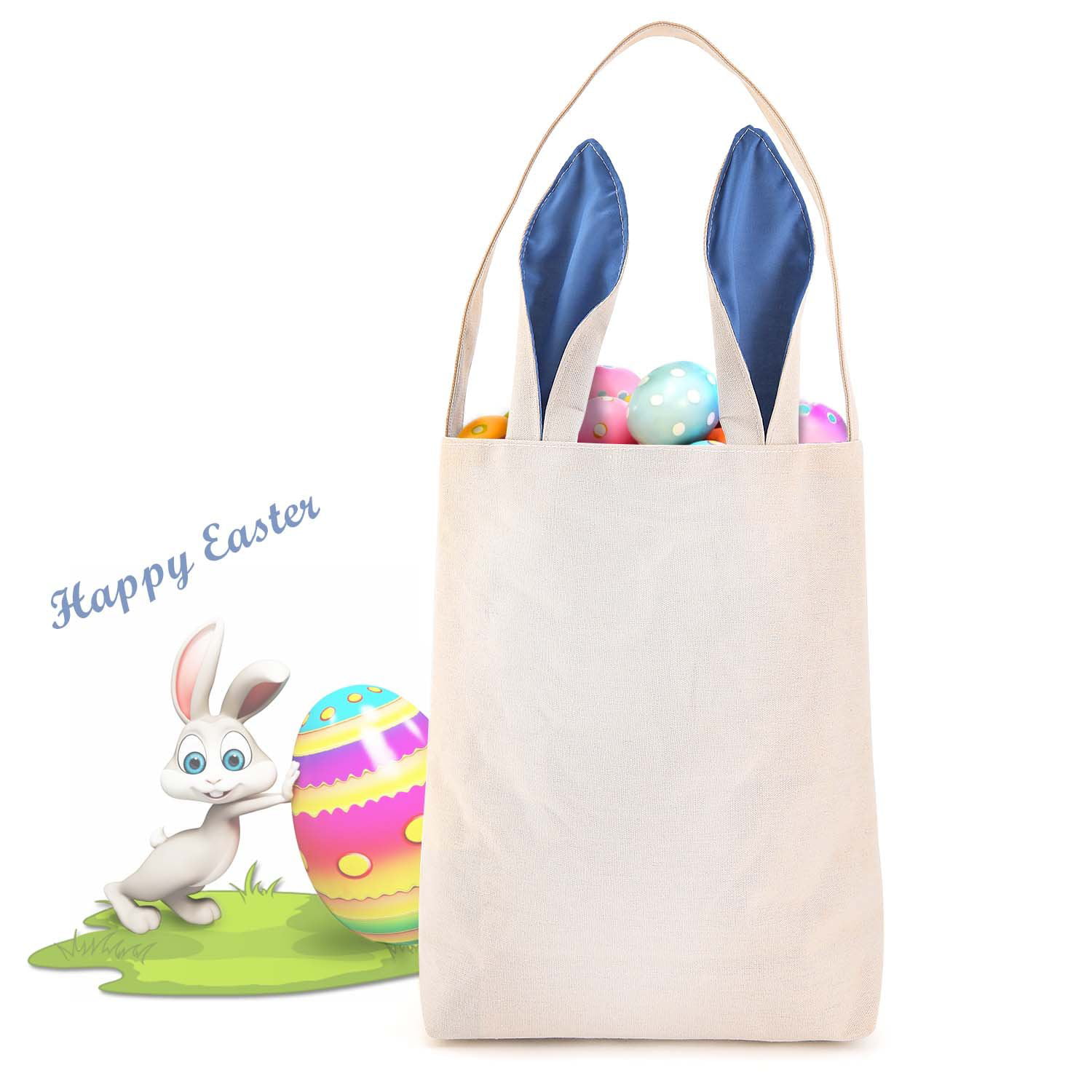 Easter Bunny Bag - Easter Basket Tote Handbag for Egg Hunts with Dual Layer  Bunny Ears Design, Excellent for Carrying Eggs, Candies, Gifts at Easter  Party - Walmart.com