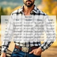 thumbnail image 3 of Yutgune Mens Plus Size Western Shirt Plaid Flannel Shirt For Men Country Casual Button Down Shirt, 3 of 7