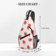 thumbnail image 2 of Lsque Strawberry Pattern Cross Chest Bag Diagonally – Premium Durable Front Chest Sling with Adjustable Padded Strap, High-Capacity Storage, 2 of 8