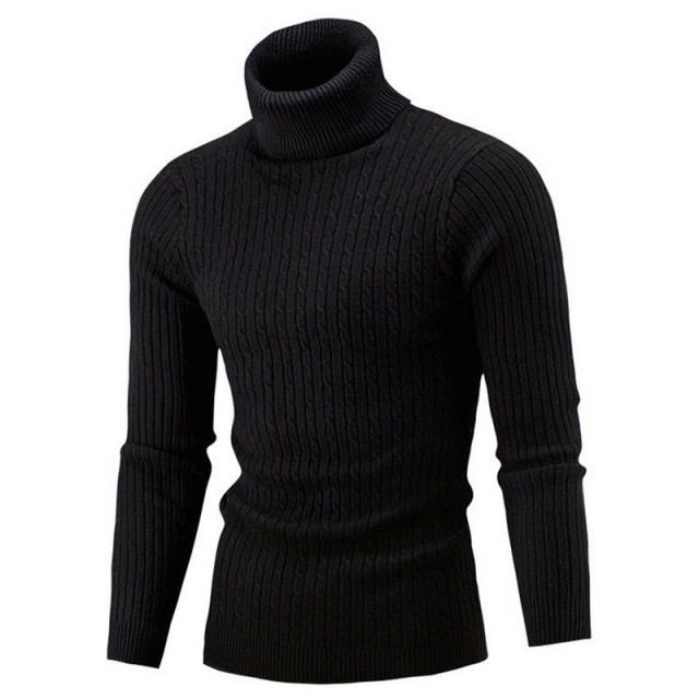 mens black turtleneck shirt