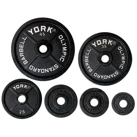 York Barbell 29034 Legacy Olympic Standard Plate - 35 lbs