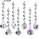 thumbnail image 2 of Paquete de 7 prismas de cristal para iluminar el día, colgantes para decoración de ventanas y jardines., 2 of 5