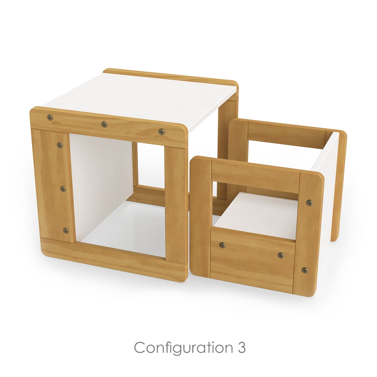 P'kolino Klick Duo Desk - Natural/White