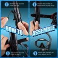 thumbnail image 5 of AEGEND 2 Pack Snorkeling Gear for Adults, Diving Mask with Anti-Leak Dry-Top Snorkel Set, Anti-Fog Panoramic Wide View with Mesh Bag for Swimming Travel, Black & White, 5 of 8