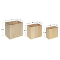 thumbnail image 5 of Kate and Laurel Domio Wall Hanging Planter Shelves, Set of 3, Natural Wood, Geometric Nesting Planter Collection, 5 of 7