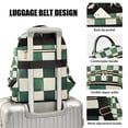 thumbnail image 3 of FORMRS Mini Backpack Purse for Women Quilted Travel Daypack Casual Shoulder Bag, Green and White Plaid Pattern, 3 of 7