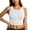 Blanc, variante sur Riforla Hauts de Maillot de Bain pour Femmes Couleur Unie Respirant Confortable Tankini Chandail de Bain pour Plage Piscine Activités d'Été Tankini Haut de Bain Vert Foncé TTG