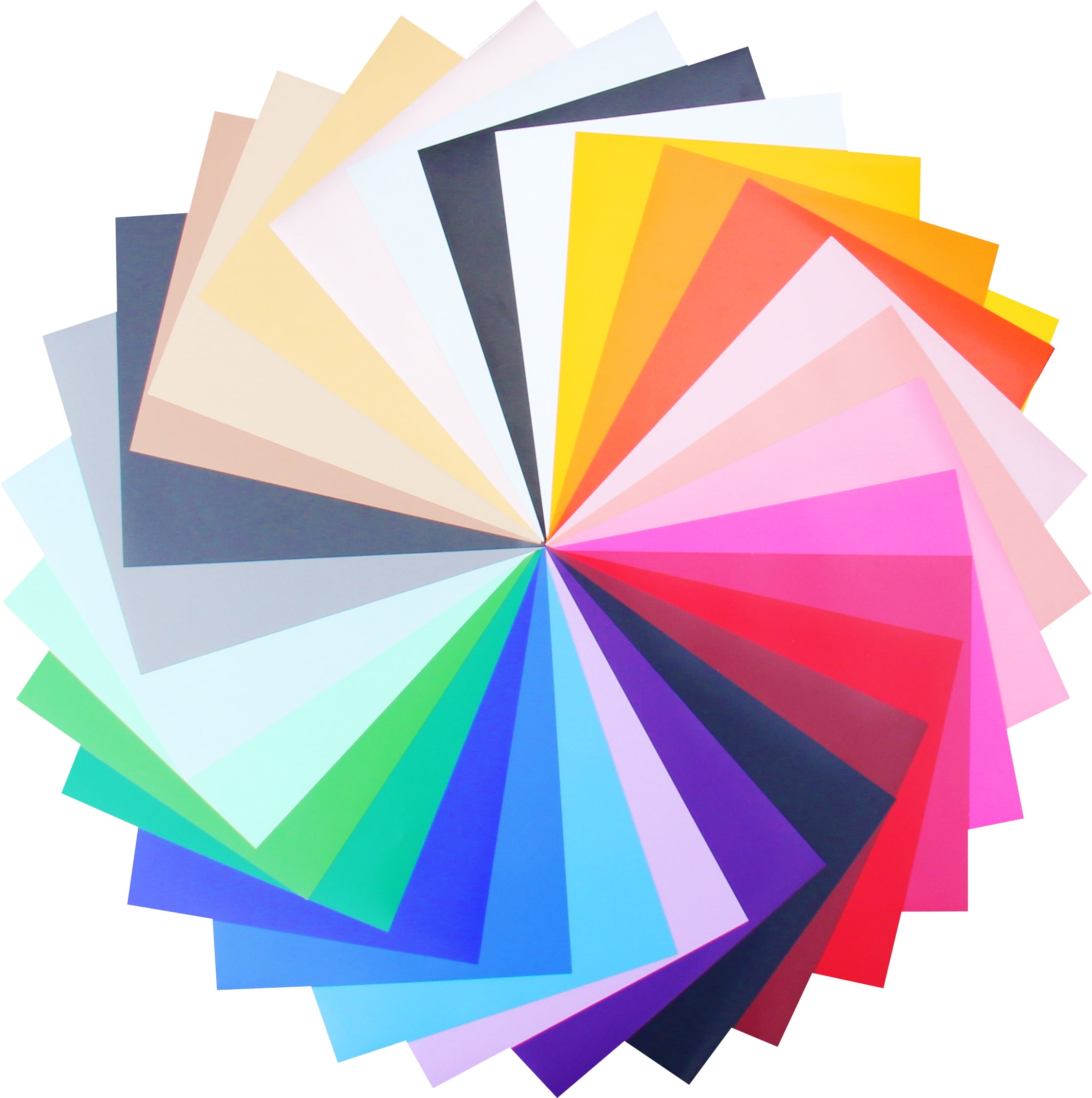 Threadart 10" x 12" Heat Transfer Vinyl Precut Sheets | Solid Colors | 30 Sheets | Compatible with Cricut Silhouette and Cameo | HTV | Huge 30 Color Variety Pack
