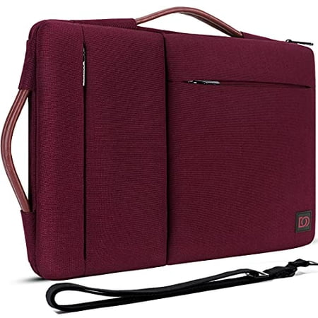 DOMISO 17 Inch Laptop Sleeve Shoulder Bag Water-Resistant Protective Case for 17.3" Dell Inspiron/MSI GS73VR Stealth Pro/Lenovo IdeaPad 300 320 321/ HP Envy 17/ LG Gram 17"/ ROG Strix GL702VS,Fuchsia