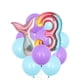thumbnail image 1 of Juego de 12 globos de cola de sirena TOMSHOO Número 3, 1 of 7
