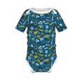 thumbnail image 2 of Balery Machinery Road Construction Pattern Baby Climbing Clothes Infant Bodysuit Cute Infant Bodysuit Baby Romper-6 Months, 2 of 7