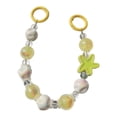 thumbnail image 1 of Llavero con dije para teléfono, llavero de coche, correa para la muñeca, decoración para bolso, dijes para bolso para mujer, recuerdos de fiesta, boda Amarillo, 1 of 8