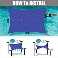 thumbnail image 5 of YEAHOME Rectangle Sun Shade Sail 10'x13' Waterproof Blue UV Block Sunshade for Backyard Yard Deck Patio Garden Outdoor Activities and Facility, 5 of 11