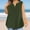 Army Green, variant on Olyvenn Plus Size Tops for Women Dressy Casual V Neck Sleeveless Summer Tank Shirts Loose Fit Oversized Basic Tee Shirts Black S
