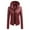 Red, variant on Scyoekwg Womens Jackets And Coats Loose Coat Casual Long Sleeve Trendy Solid Color Jacket Slim Zipper Hooded Jacket Warm Coat Leather Jacket (Beige,M)
