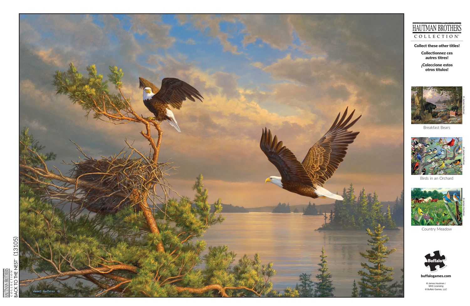 Buffalo Games 1000-Piece Hautman Brothers Back To The Nest Interlocking Jigsaw Puzzle