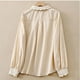 thumbnail image 5 of Heisall Womens Shirt Long Sleeve Vintage Literary Style Double-layer Cotton Casual Blouse Fall Winter Spring 2025 New Arrival Fashion Top, 5 of 7