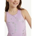 thumbnail image 2 of Justice Celestial Foil Print Gymnastics Leotards for Teens with Scrunchie, Sizes XS-XL, 2 of 6