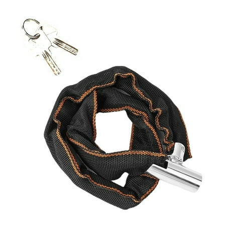 Portable Bike Chain Lock Road Bike Safety Chain Lock With 2 Key for Cycling