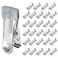 thumbnail image 1 of 66 Paquete de Pinzas para Ropa, 2.17" Clips de Acero Inoxidable con Goma para Colgar Calcetines, Toallas (Plata/Gris), 1 of 6
