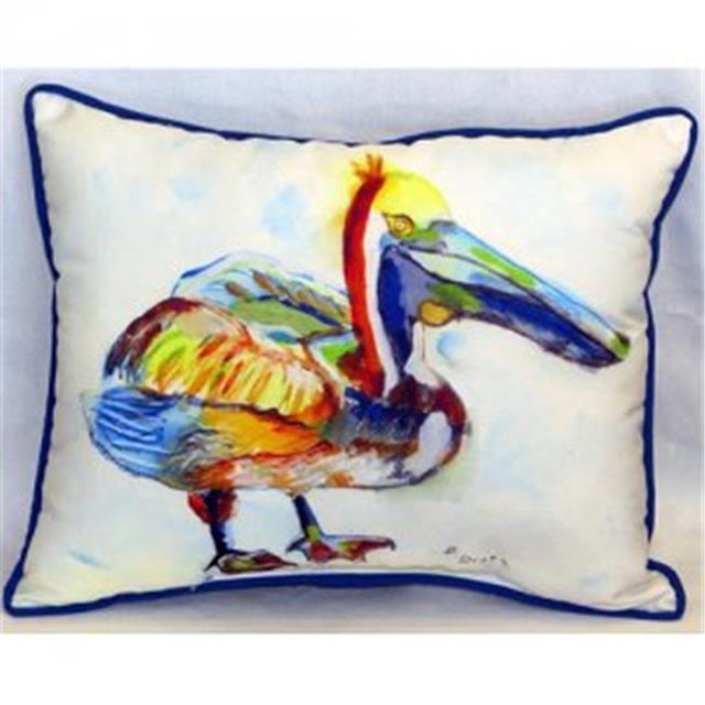 Betsy Drake ZP983A Heathcliff Pélican Coussin Intérieur et Extérieur- 20 x 24 Po.