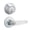 Satin Chrome, variant on Safe Lock - Winston Lever, Keyed Entry Lever and Single Cylinder Deadbolt Combo Pack, Polished Brass Finish
