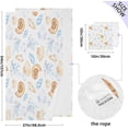 thumbnail image 2 of Coolnut Seashells and Corals Bath Towels with 1 Washcloth, 27"x54" + 12"x12"100% Cotton Bathroom Towels Set, Ultra Absorbent and Super Soft Bath Towel for Hotel, Home, 2 of 6