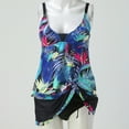 thumbnail image 6 of WREESH Womens Tankini Swimsuits for Two Piece Bathing Suits Floral Print Tank Tops with Boyshorts Swimming Suits with Boyshorts Multicolor, 6 of 7