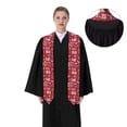 thumbnail image 4 of Daiia Ho Pattern Funny Christmas Pattern Graduation Shawl Stole – Satin Graduation Stole Academic Stole Non-Slip Design-Flattened, 4 of 7