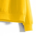 thumbnail image 6 of Aoiroe Women's Casual Long Sleeve Sweatshirt TopsFashion Pullover, Casual Solid Sweat Shirts, Long Sleeve Tops, Crewneck Cozy Outfits Pullover 2026, Casual Comfy Fall Fashion Sweaters, Yellow L, 6 of 9