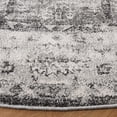 thumbnail image 3 of SAFAVIEH Vintage Tabriz Kandy Medallion Area Rug, Gray/Charcoal, 6'7" x 6'7" Round, 3 of 7