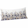 thumbnail image 2 of Purple Spring Floral Body Pillow Covers 20"x54", Elegant Pastoral Flowers Watercolor Soft Brushed Microfiber Breathable Throw Pillow Covers, Pillowcase with Zipper for Couch Sofa Bedroom Living Room, 2 of 9