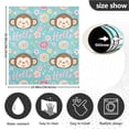 thumbnail image 4 of Dishwasher Magnet Cover Magnetic Fridge Door Cover Home Kitchen Decor Hello Monkey Face 23"x 26", 4 of 6