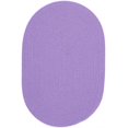 thumbnail image 1 of Rhody Rug HB15R048X048 4 ft. Happy Braids Solid Violet Round Rug, 1 of 1