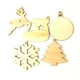 thumbnail image 4 of Adornos navideños de madera, colgantes grabados con corte láser para vacaciones y recuerdos, decoración colgante navideña, 4 of 4