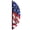 Patriotic "OPEN", variant on In the Breeze 4545 — 8' Open Patriotic Feather Banner — Vibrant OPEN Business Flag, Right Reading on Both Sides