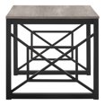 thumbnail image 4 of Burul Metal 2-Piece Coffee Table Set, Gray and Black, 4 of 12