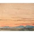 thumbnail image 3 of Albert Anker 14x12 Black Modern Framed Museum Art Print Titled - View of the North -East End of Lake Neuchatel from Ins at Dusk (1892), 3 of 5