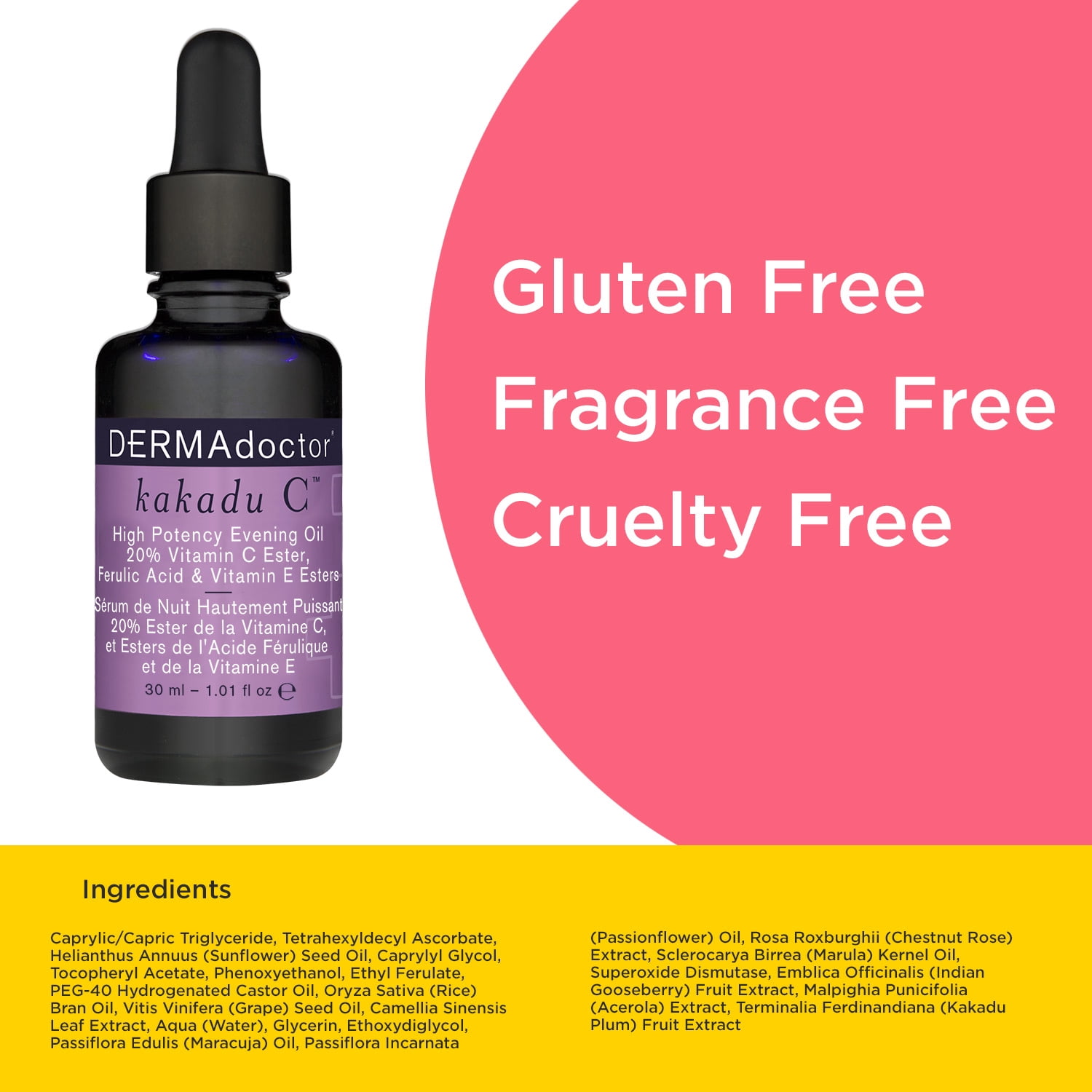 DERMAdoctor Kakadu C High Potency Evening Oil, 1.01 Oz