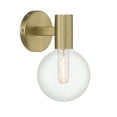 thumbnail image 4 of Warm Brass One Light Wall Sconce from the Wright Collection, 4 of 5
