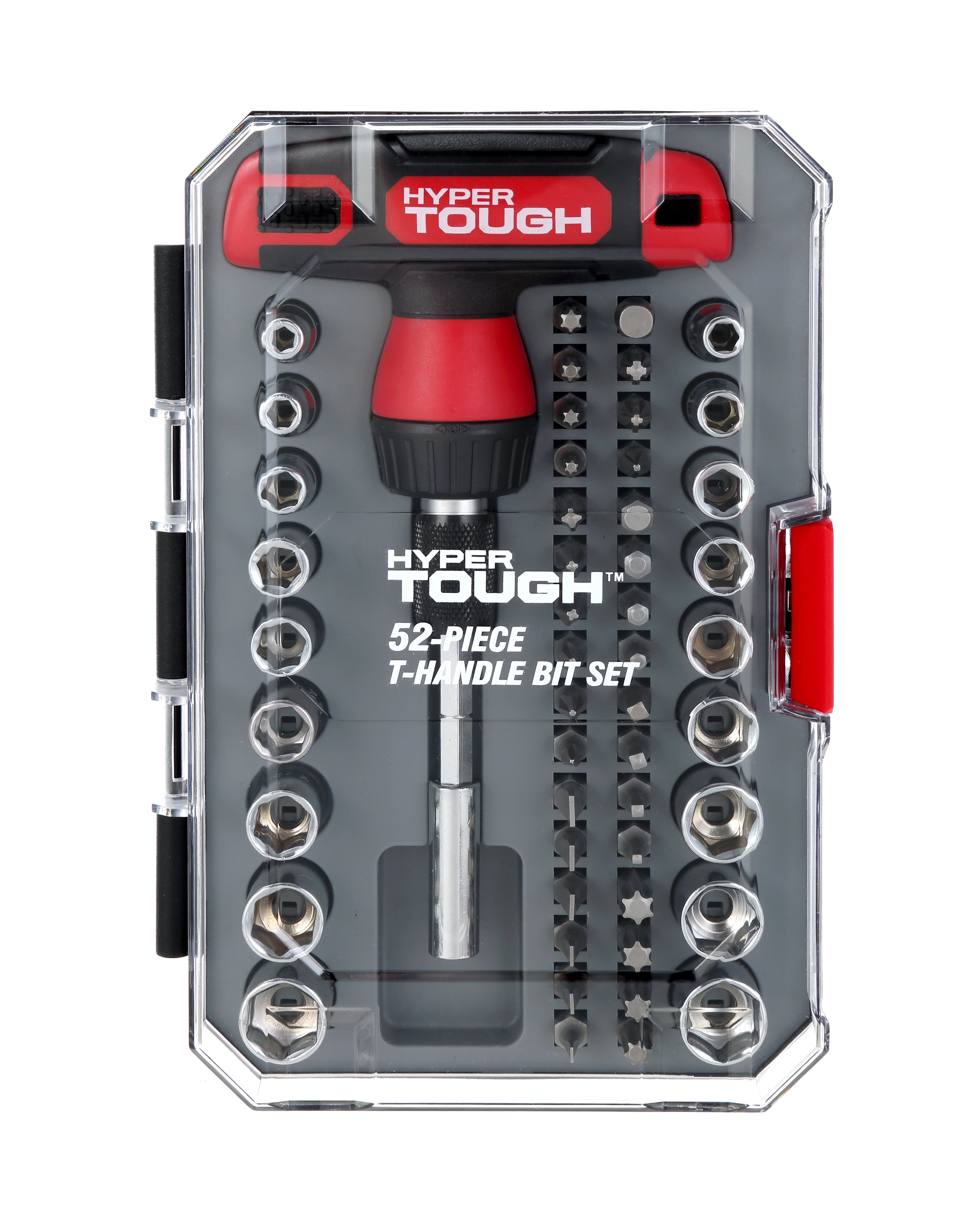 Details about   Hyper Tough 52 Piece T Handle Ratchet Screwdriver Set TS99916A 