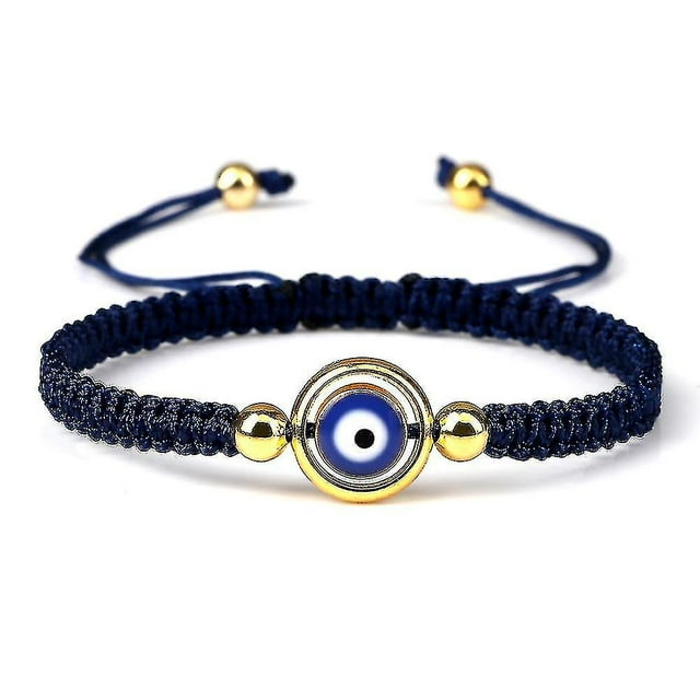 Evil Eye Braided Bracelet Lucky Red Black Color Thread Couple Chain Handmade