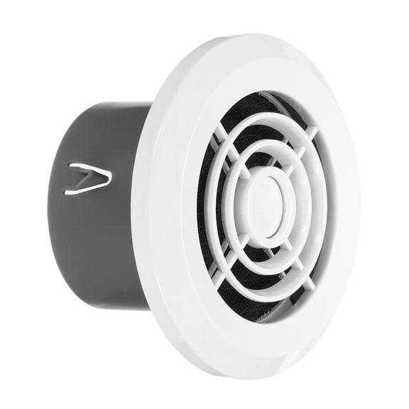 Uxcell 3 Inch Round Air Vent Cover, ABS Air Diffuser Ceiling Vent Covers, Black/White